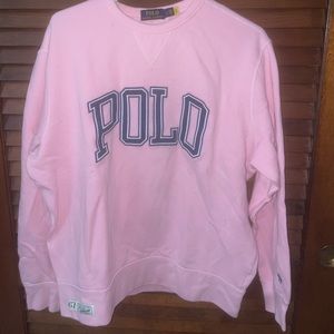 Polo Ralph Lauren men’s pink crew neck sweatshirt size L